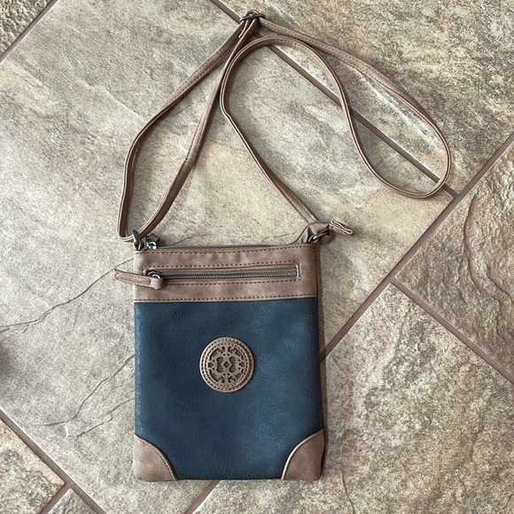 Handbags - + nwot + Faux Leather Crossbody Bag